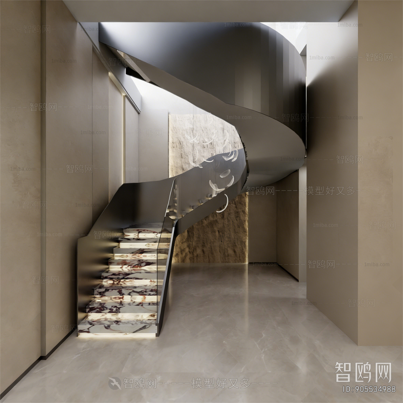 Modern Rotating Staircase