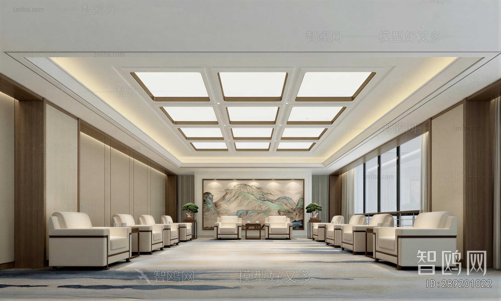 New Chinese Style Reception Room