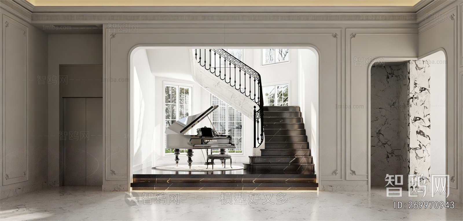 French Style Stairwell