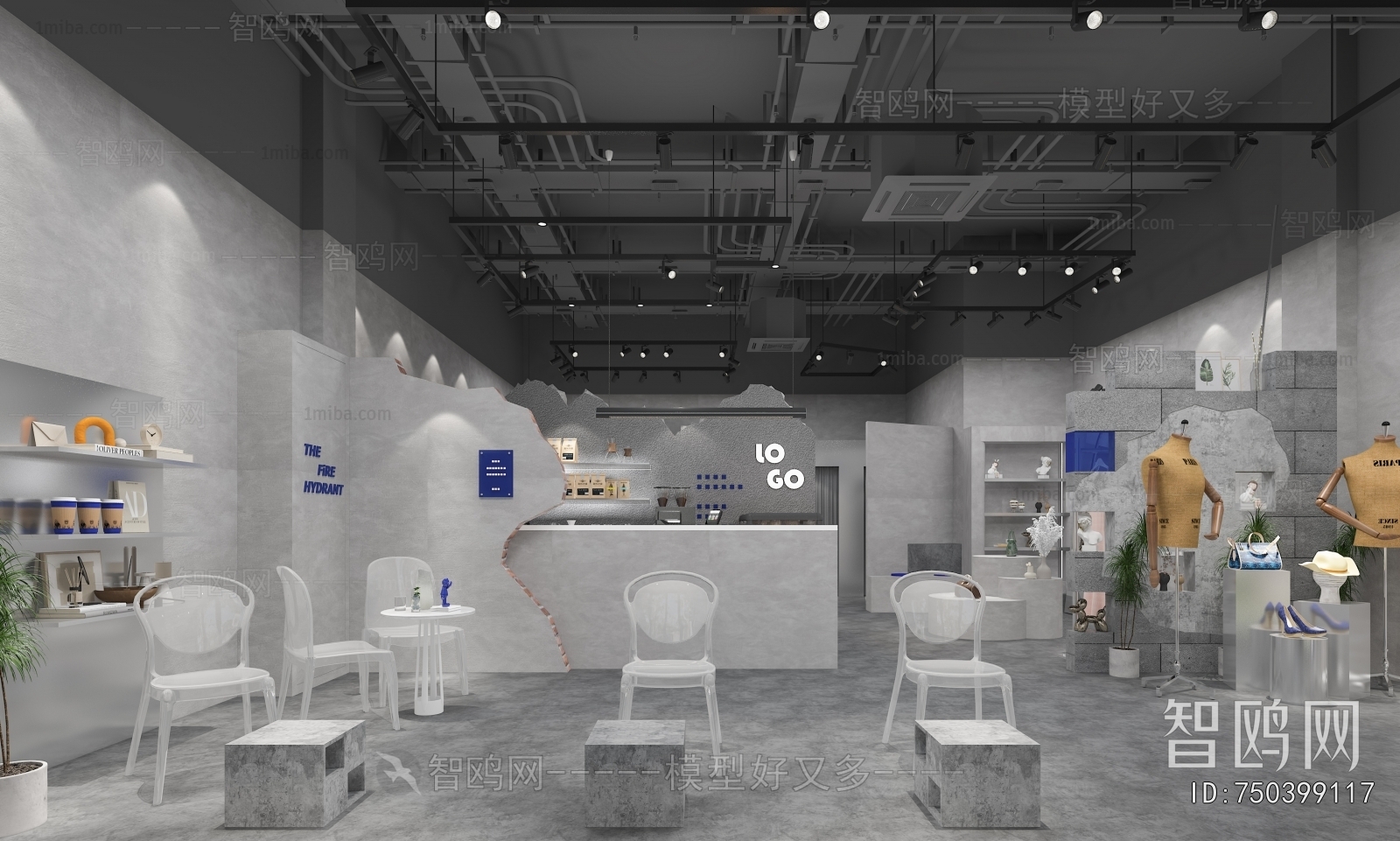 Industrial Style Clothing Store