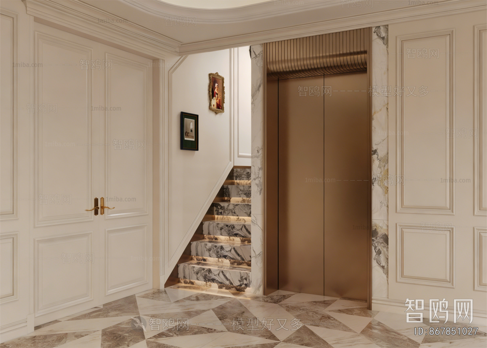 French Style Stairwell