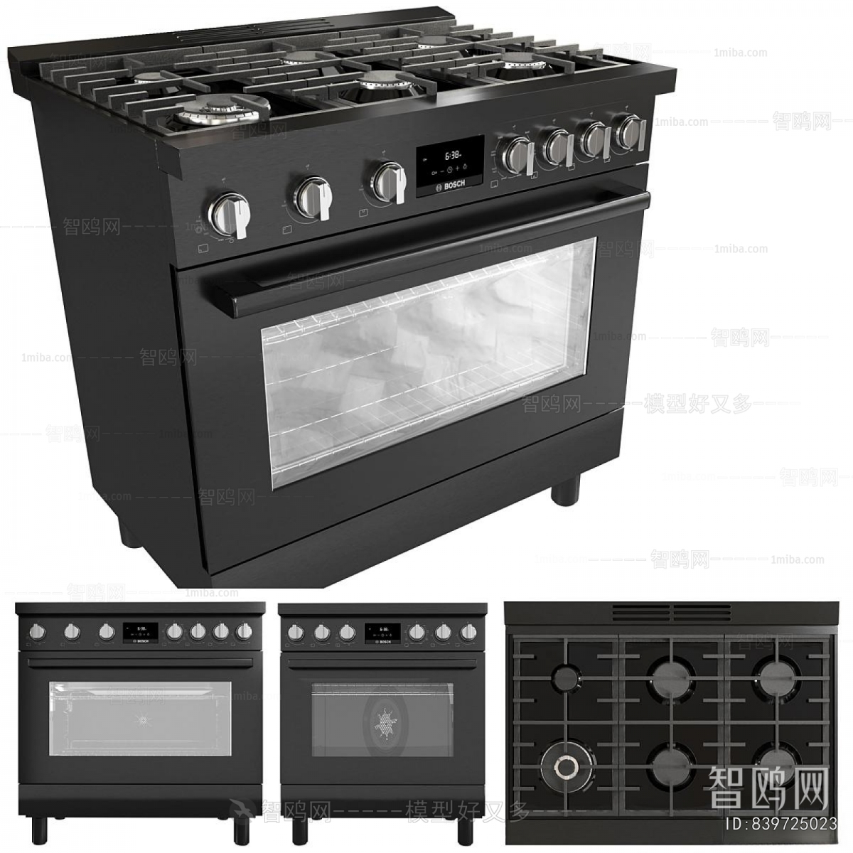 Modern Kitchen Electric Gas Range