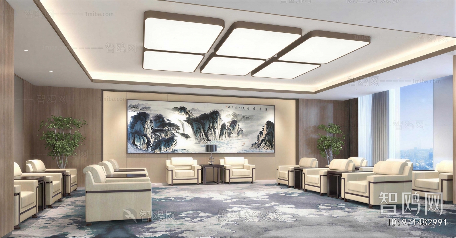 New Chinese Style Reception Room