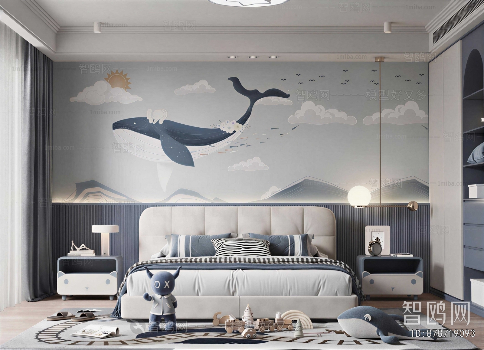 Modern Boy's Room And Son's Room