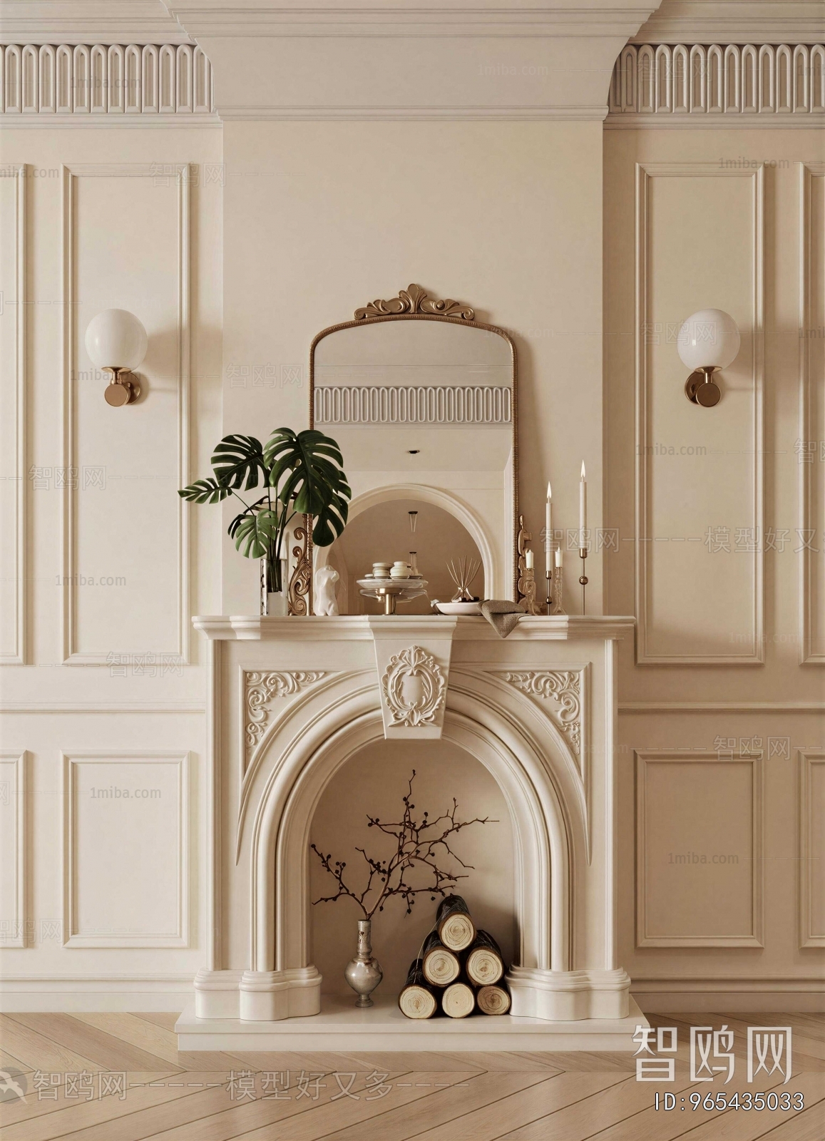 French Style Fireplace