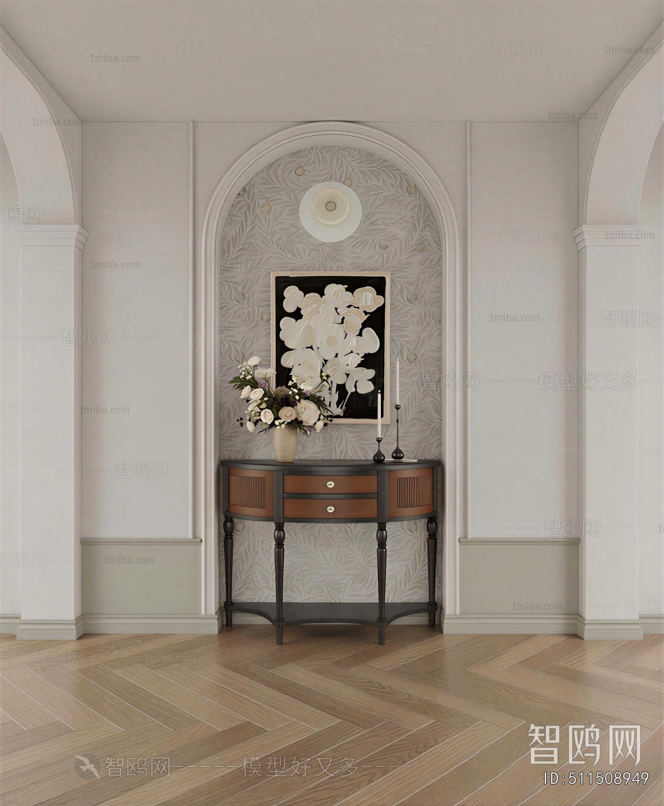 French Style Entrance Cabinet