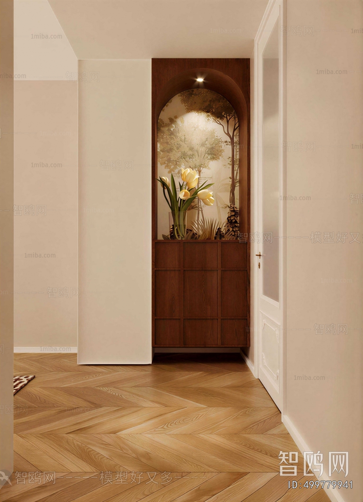 French Style Hallway