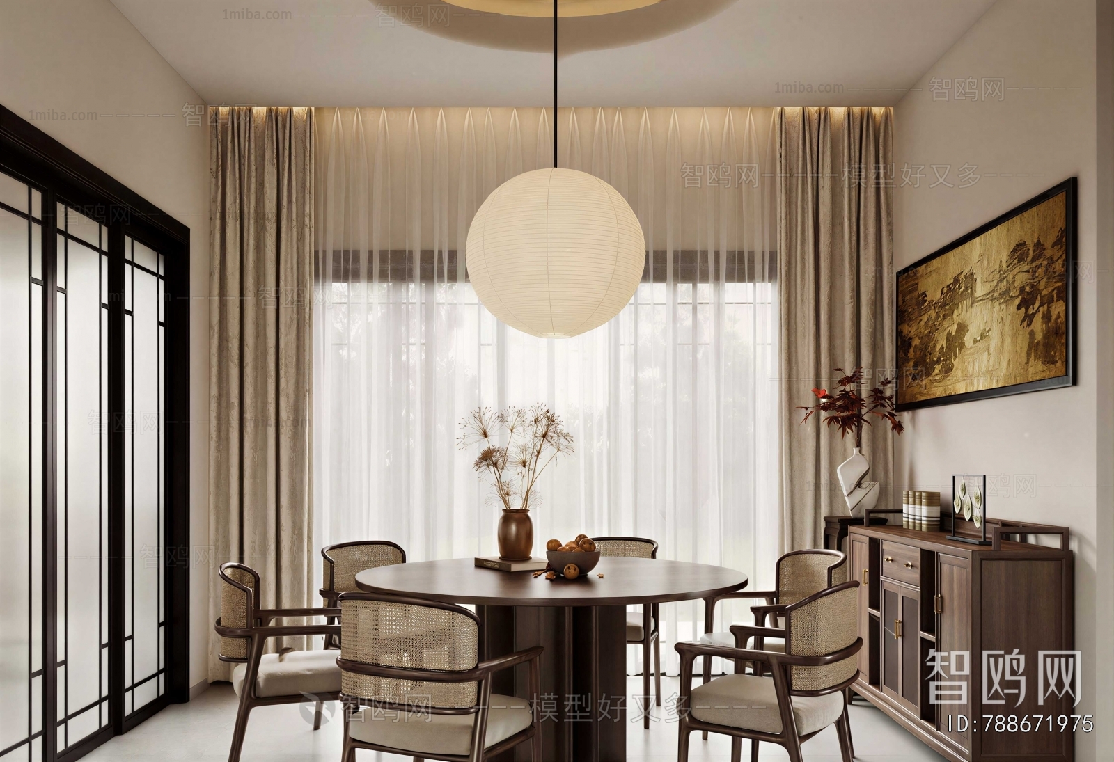 New Chinese Style Dining Room