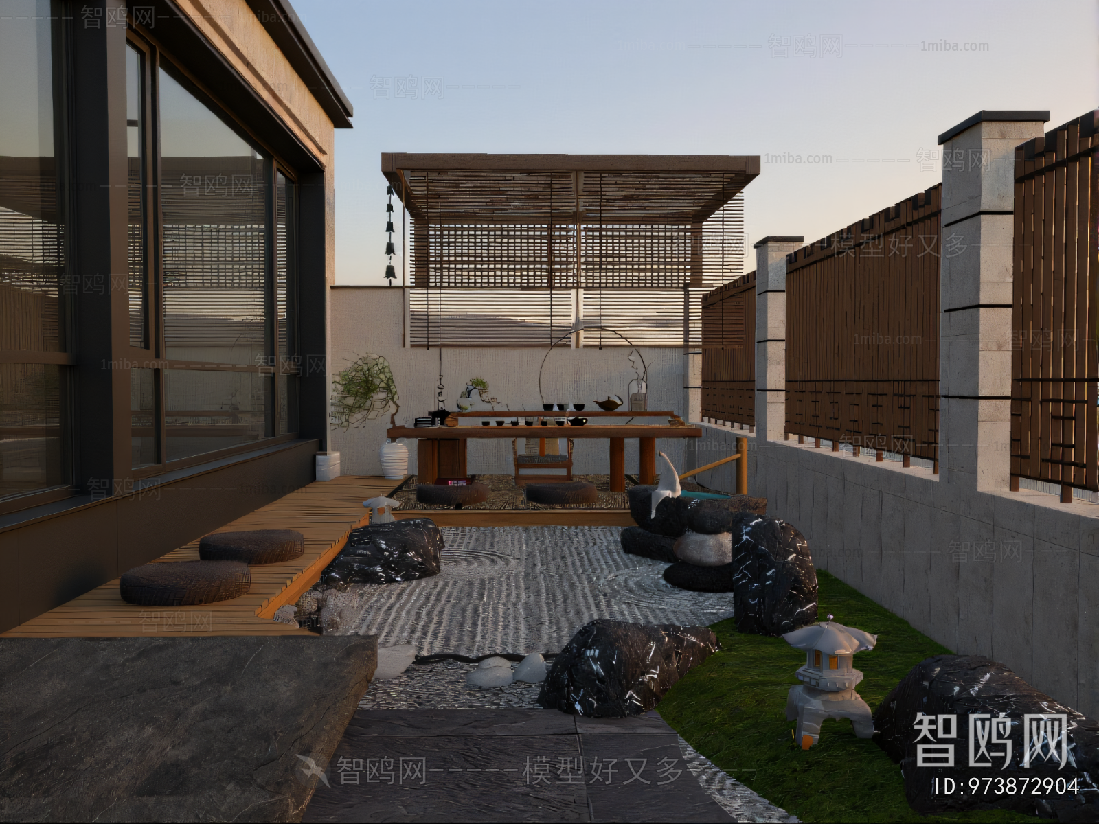 New Chinese Style Courtyard/landscape