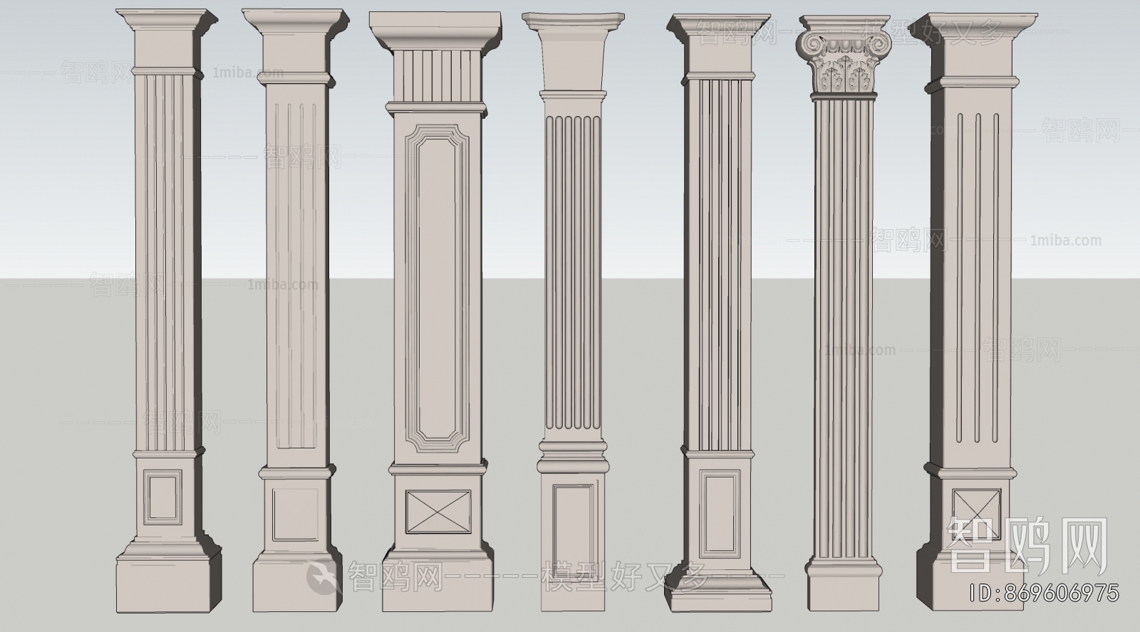 European Style Roman Pillar