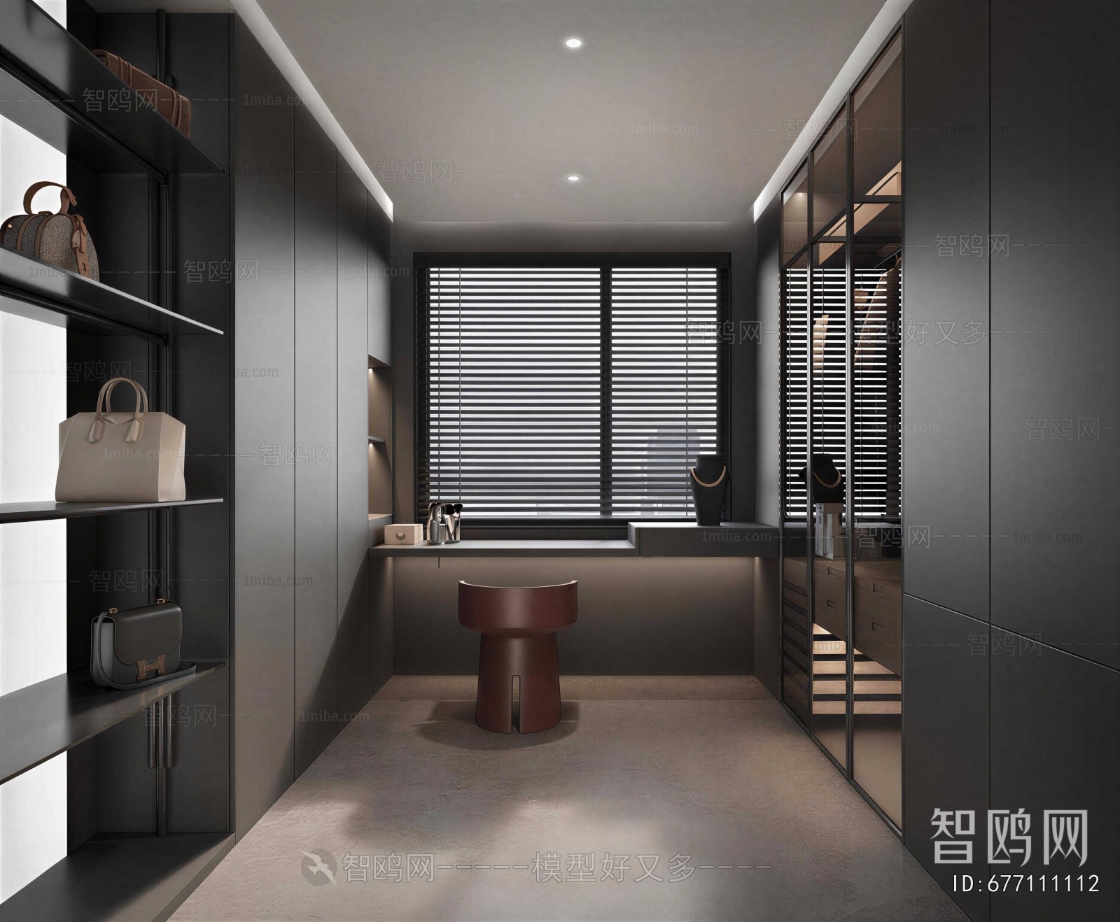 Modern Clothes Storage Area