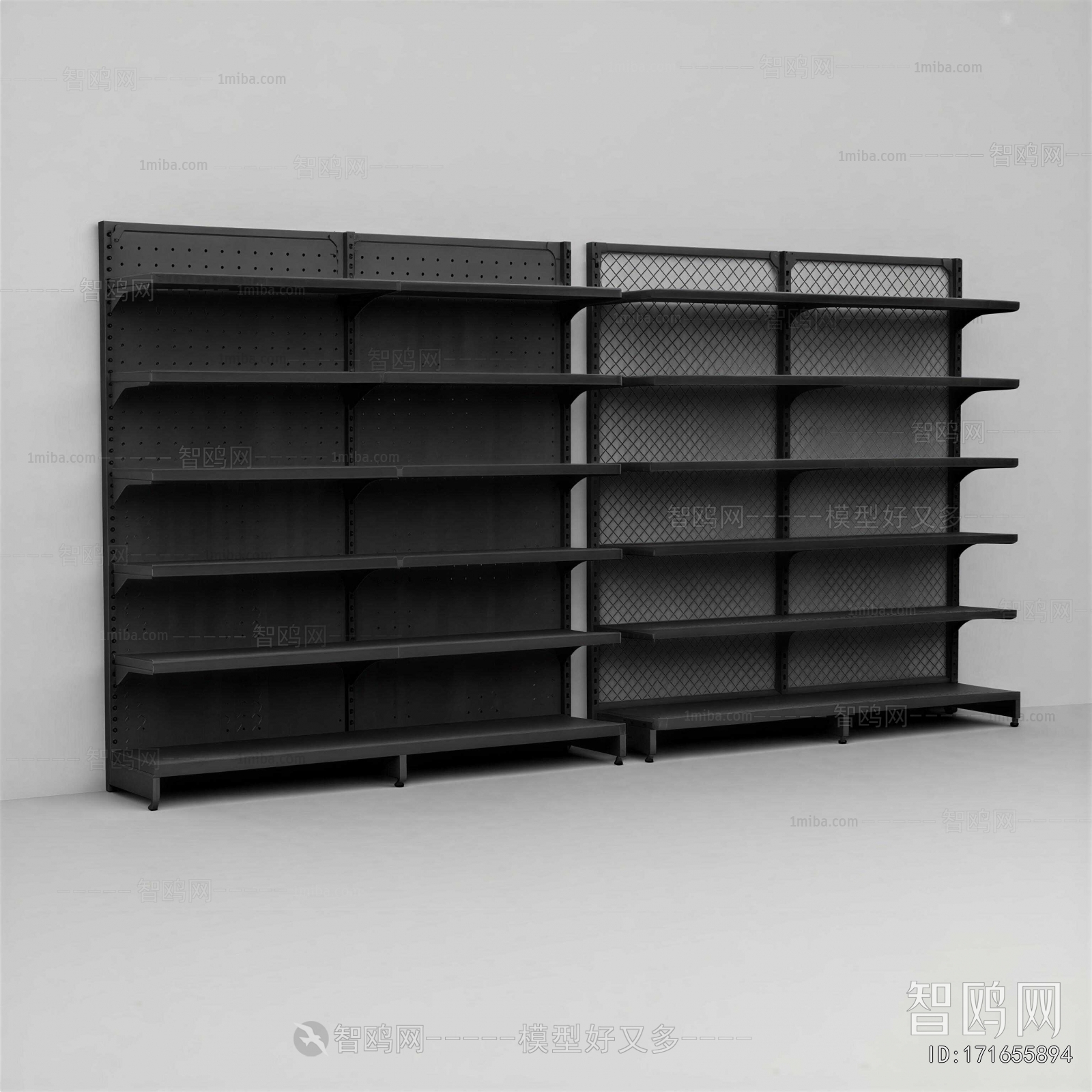 Modern Supermarket Shelf