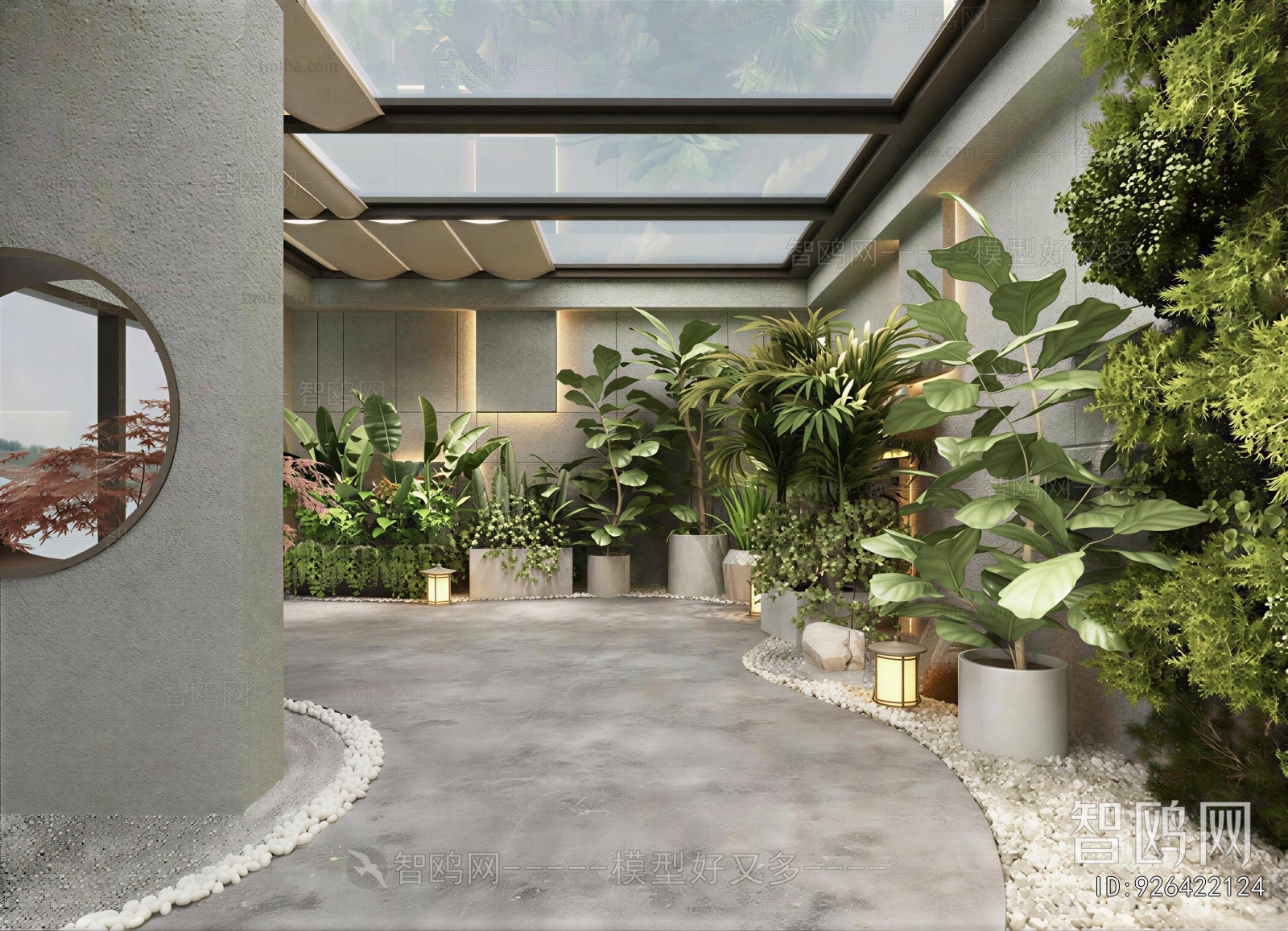 New Chinese Style Courtyard/landscape