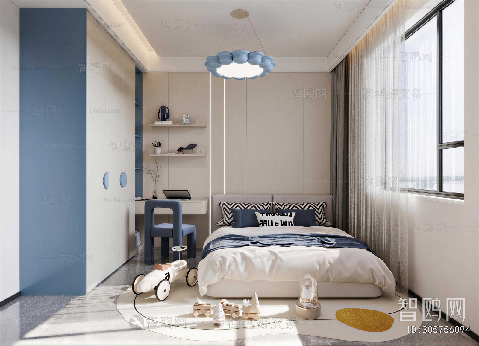 Modern Boy's Room And Son's Room