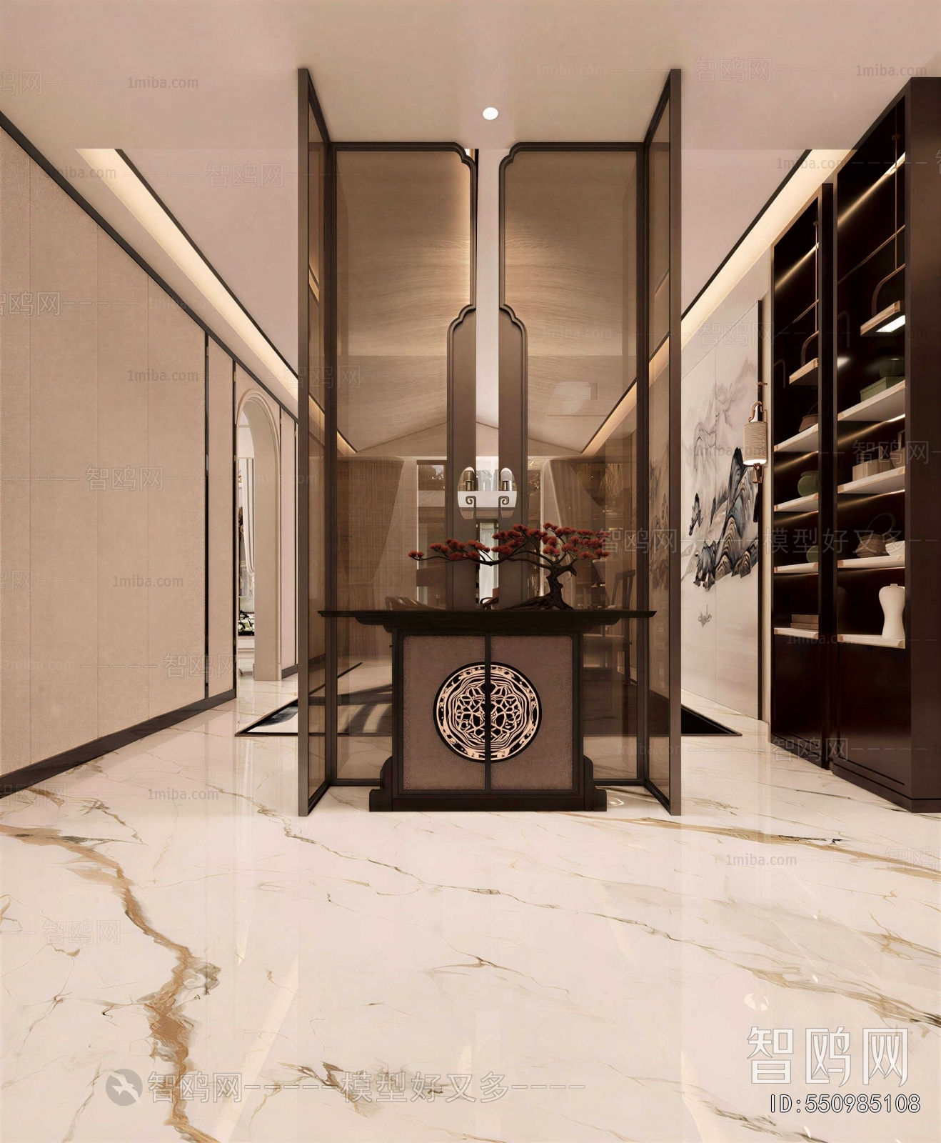 New Chinese Style Hallway