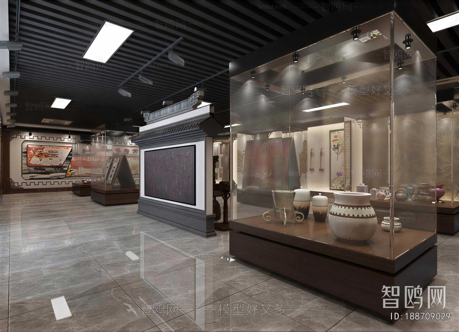 New Chinese Style Exhibition Hall