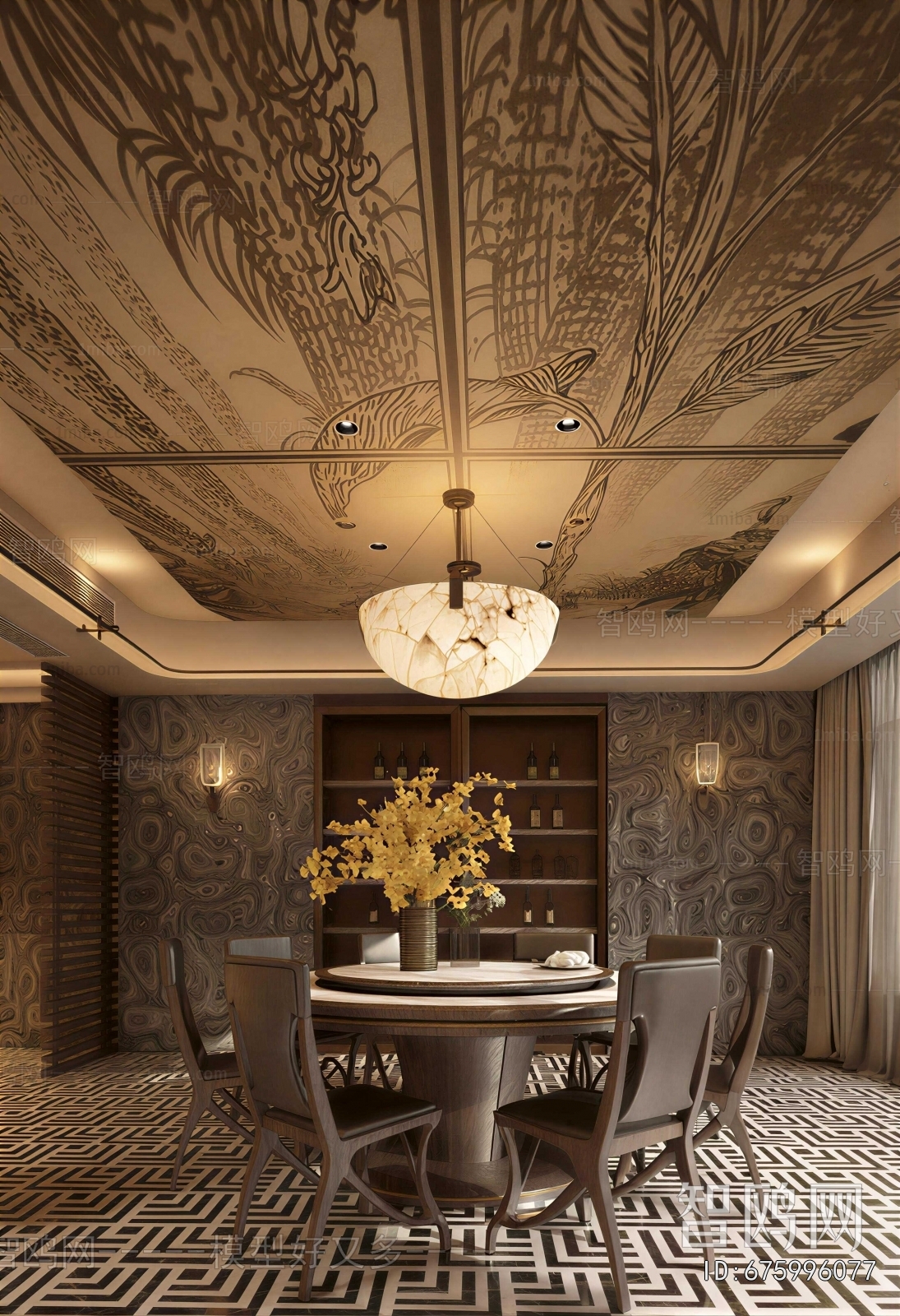New Chinese Style Dining Room