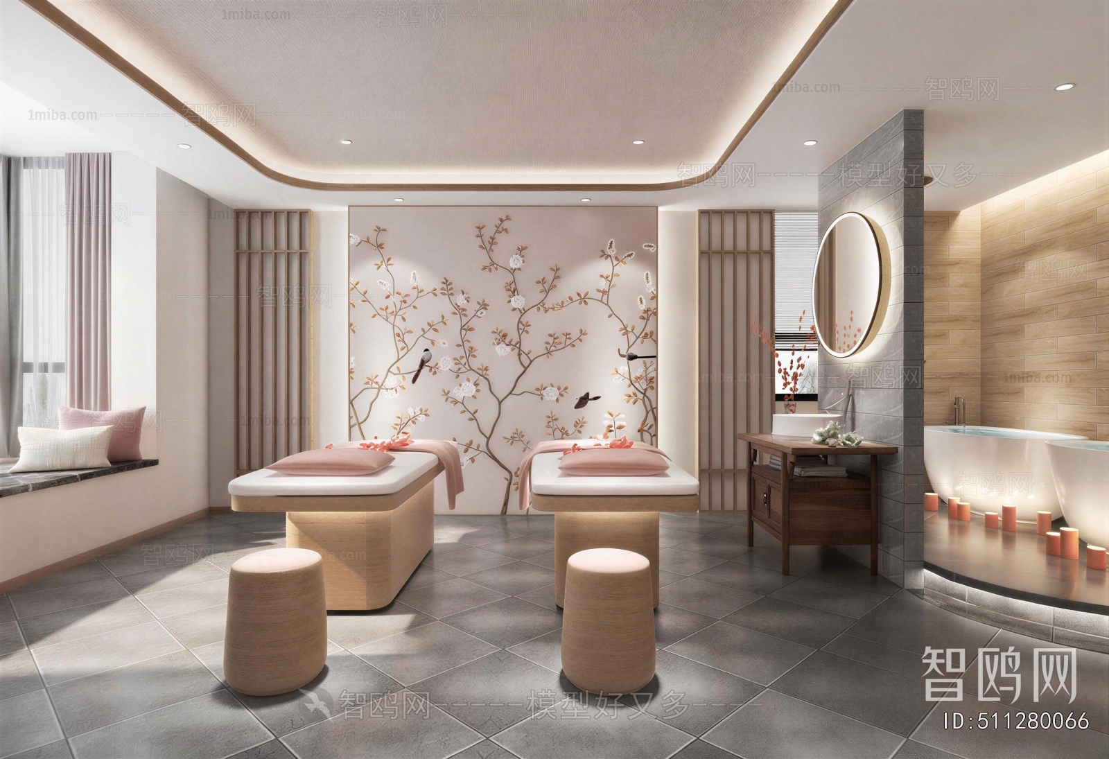 New Chinese Style Beauty Salon