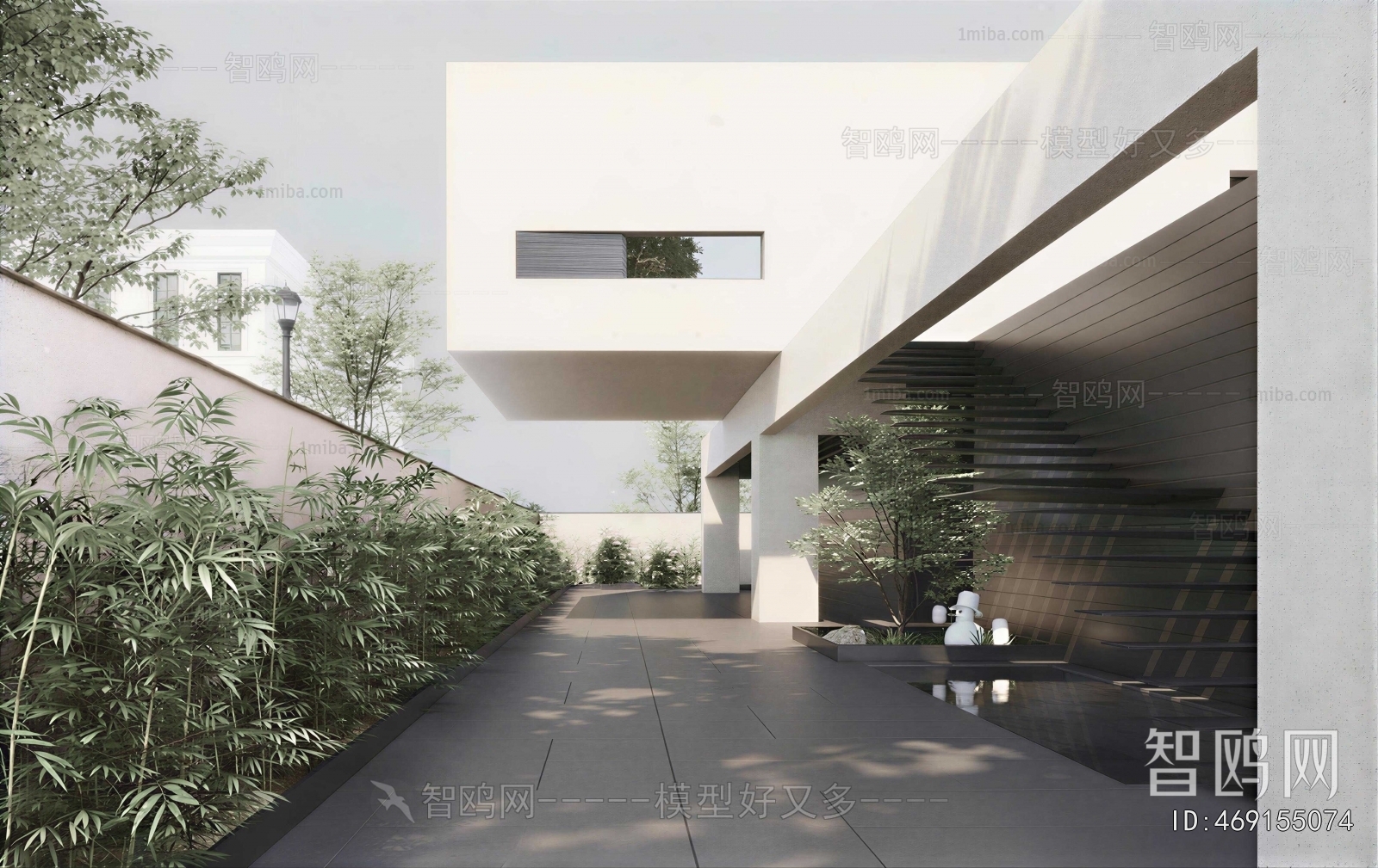 Modern Courtyard/landscape