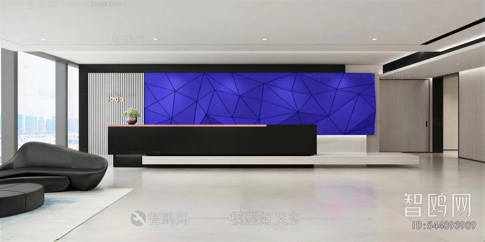 Modern Office Reception Desk