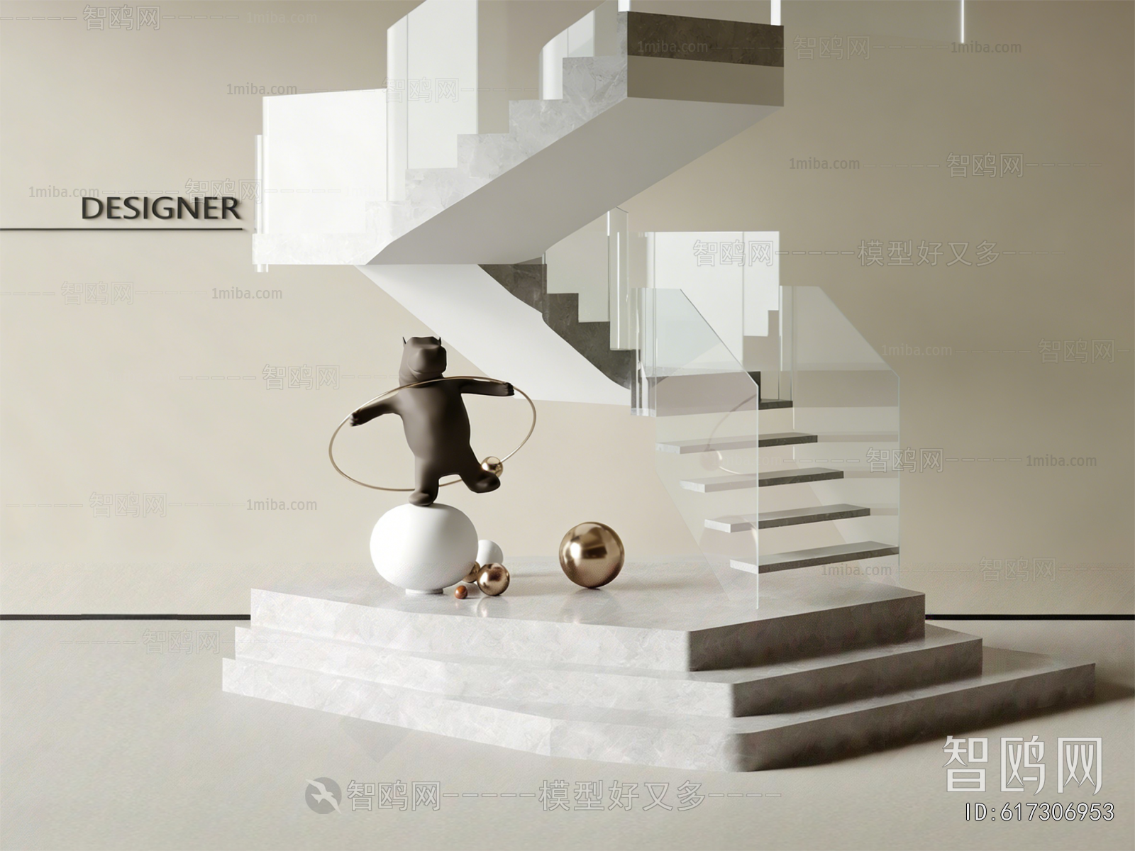 Modern Rotating Staircase
