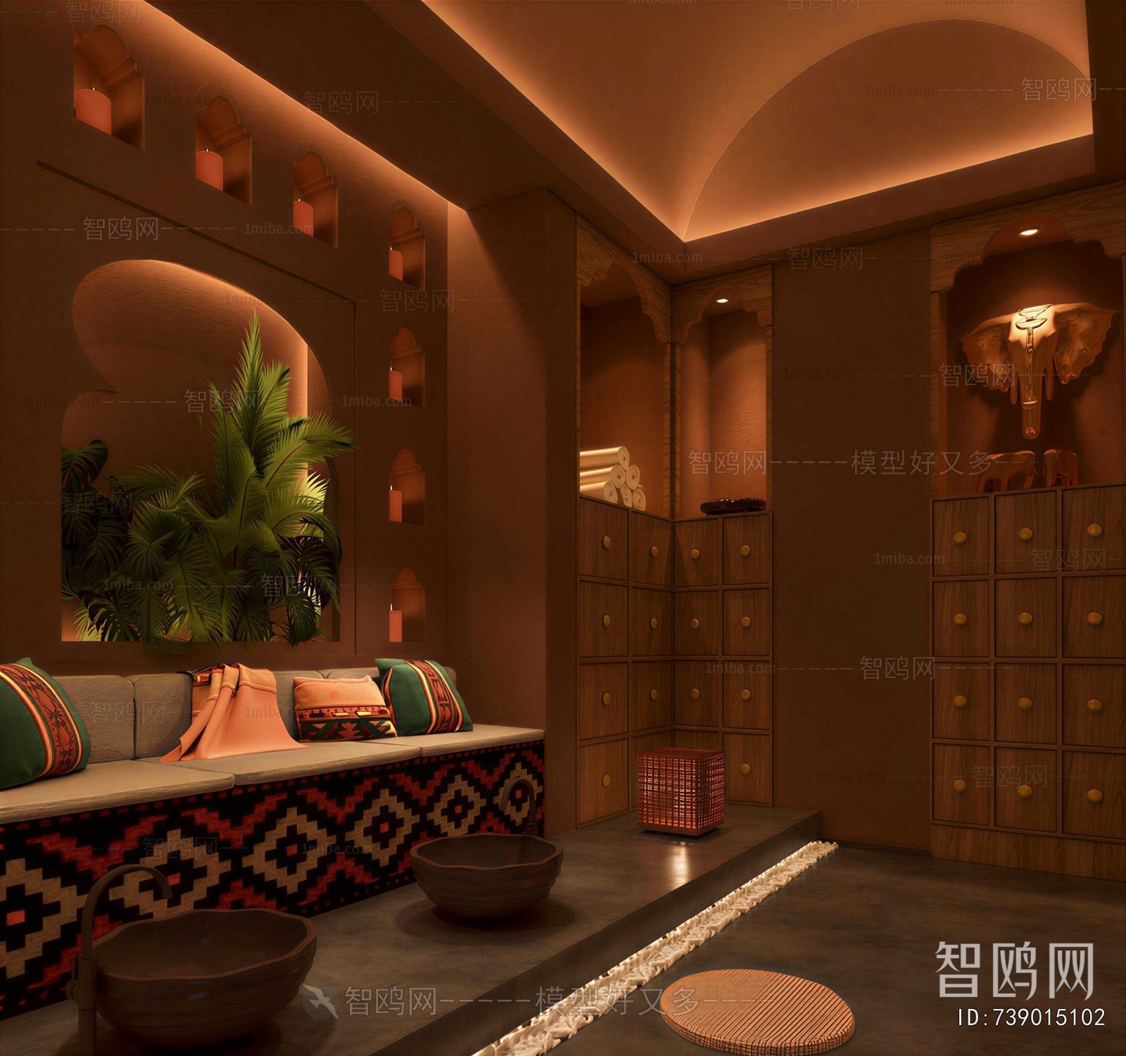 Southeast Asian Style SPA Foot Bath