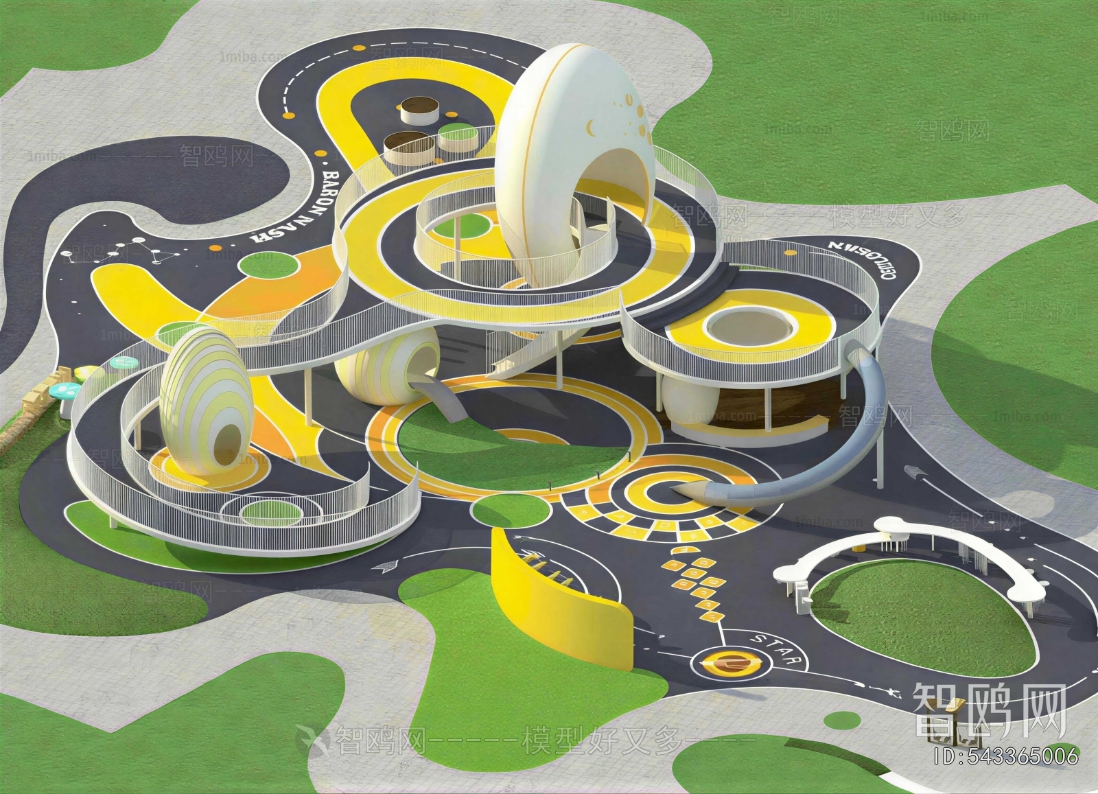 Modern Park Landscape