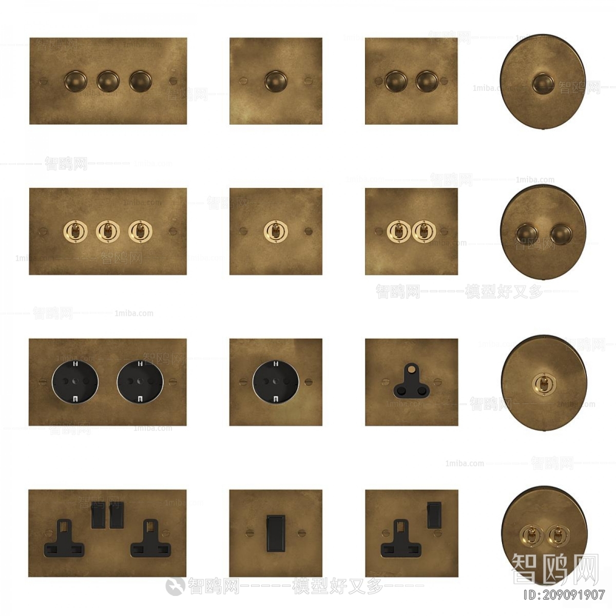Modern Switch Socket Panel