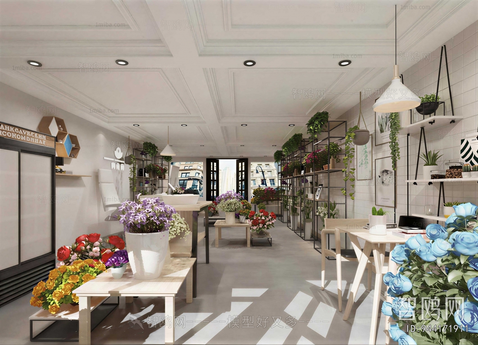 Industrial Style Flower Shop