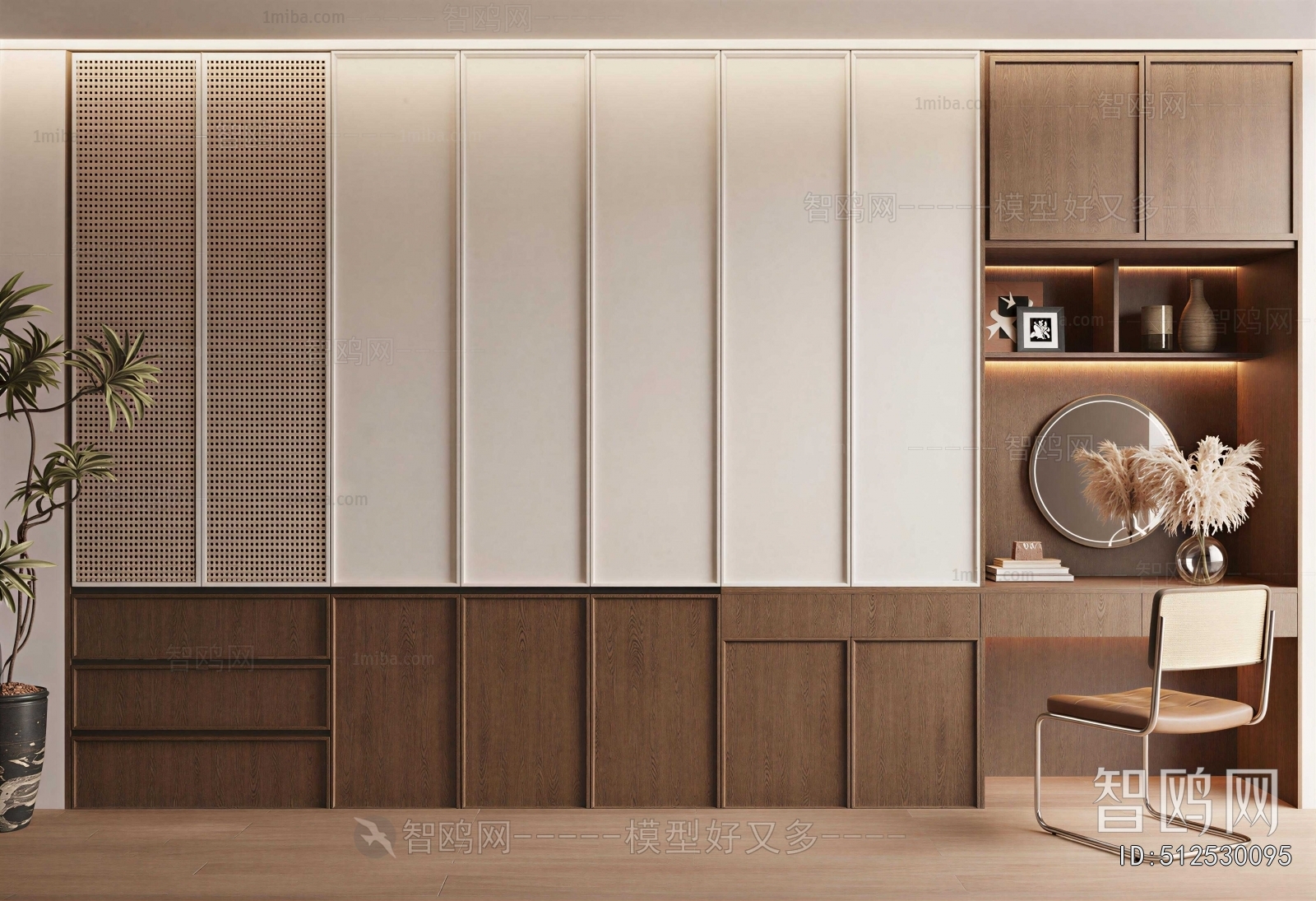 Modern Clothes Storage Area