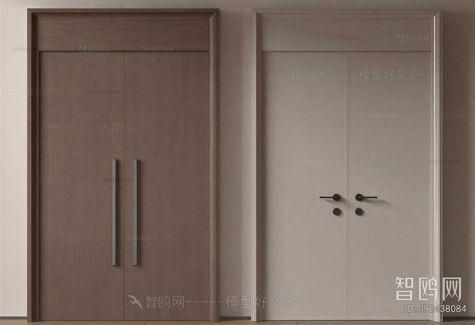 Modern Double Door