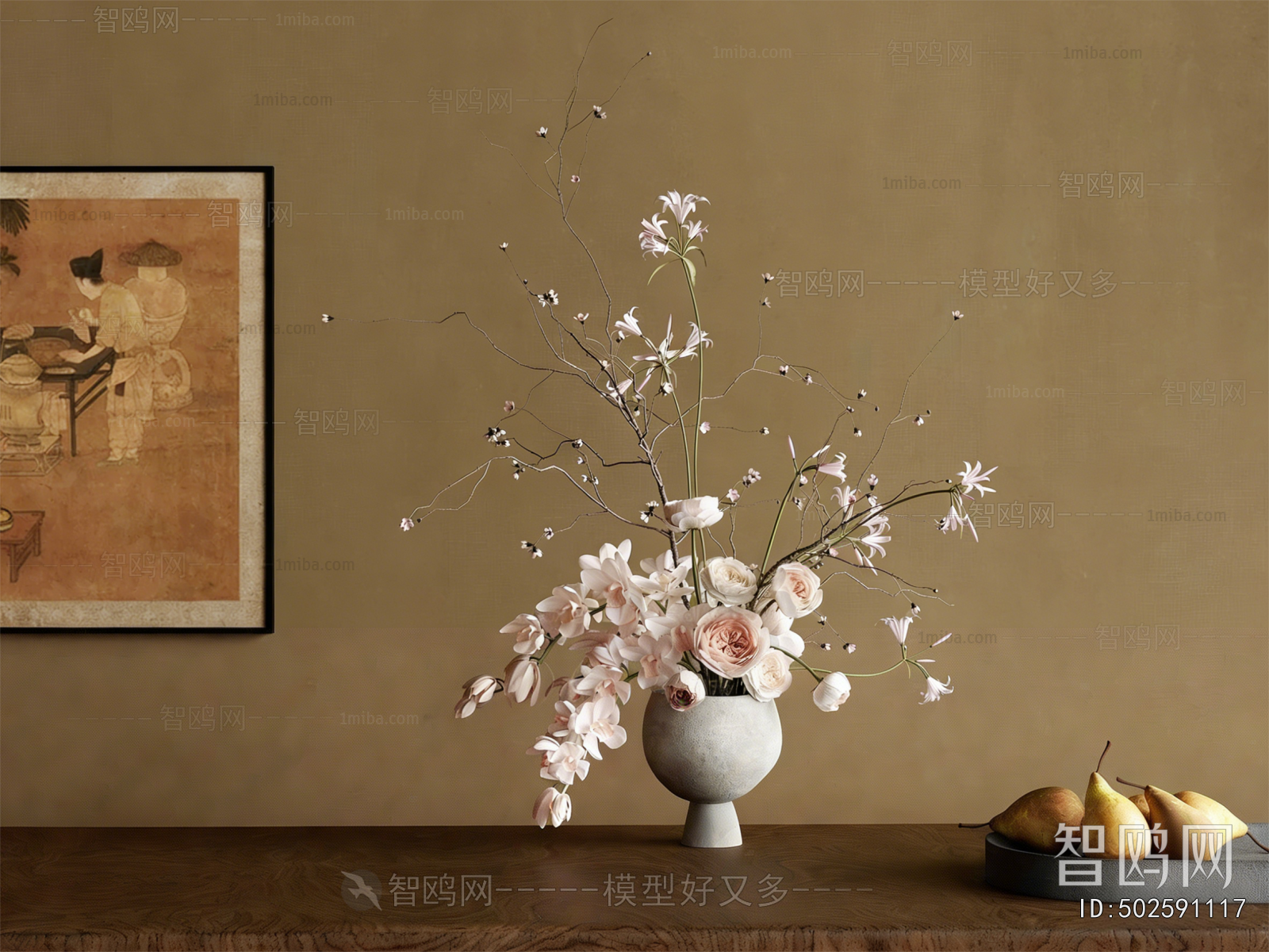 New Chinese Style Flower Arrangement