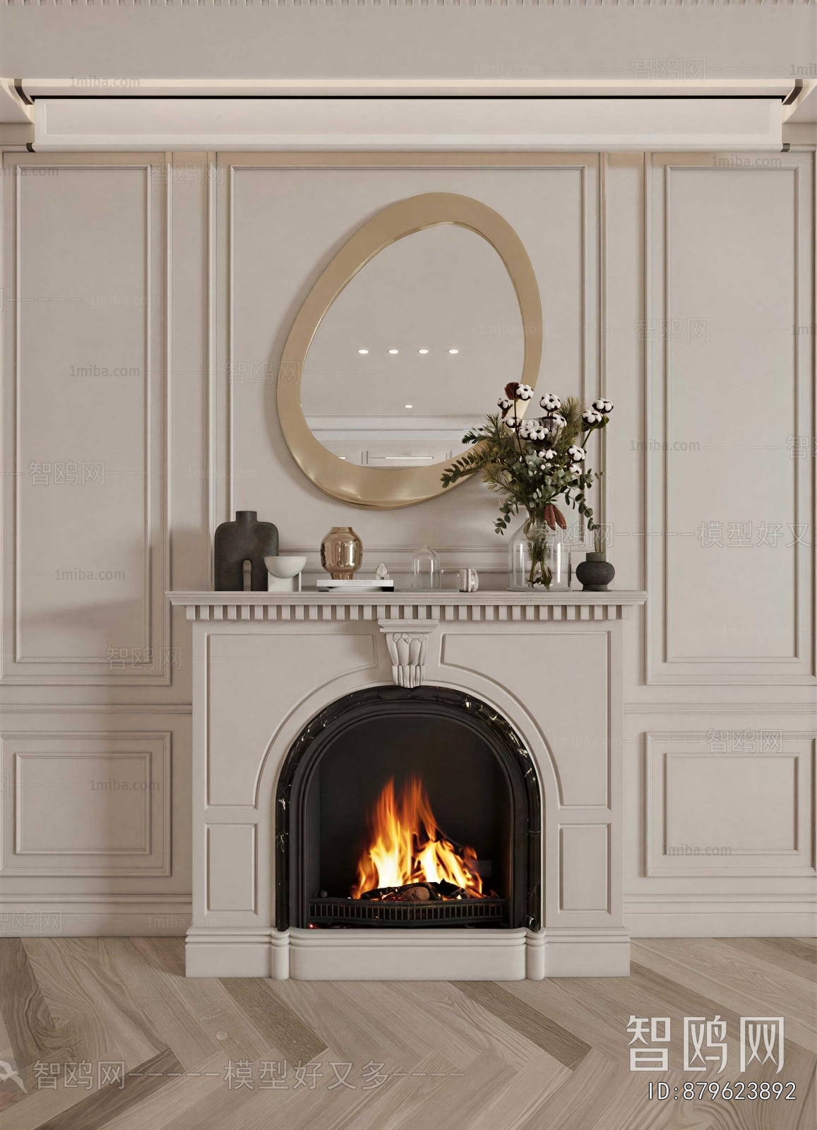 French Style Fireplace
