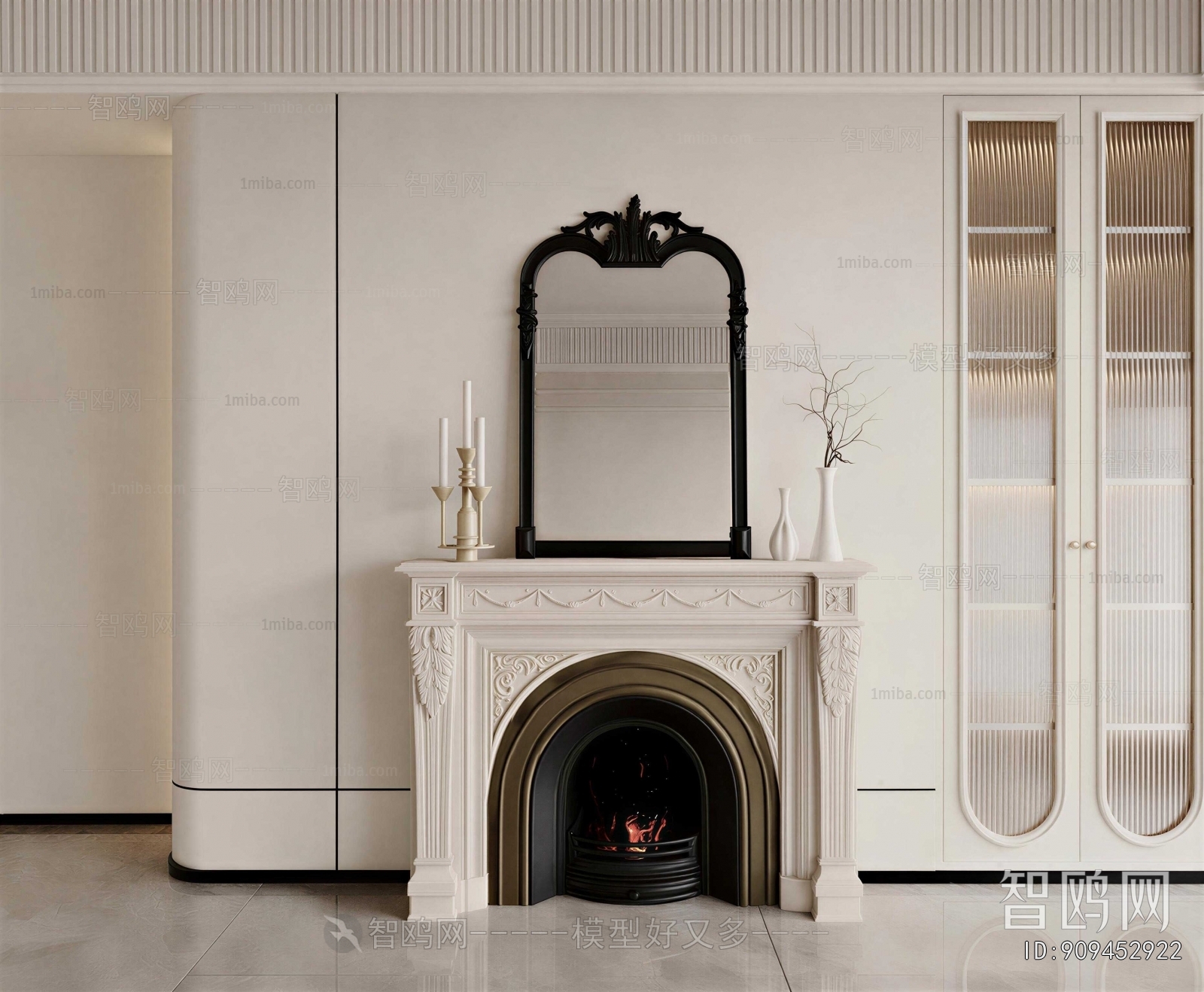 French Style Fireplace