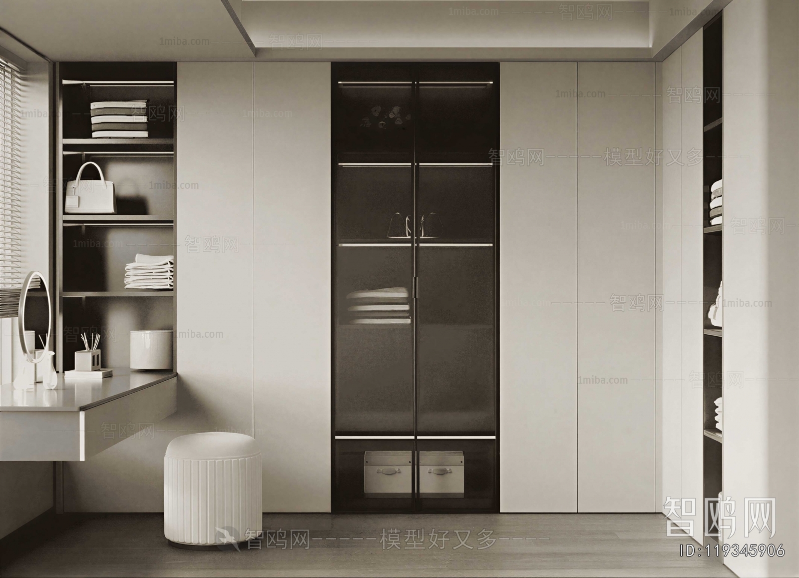 Modern Clothes Storage Area