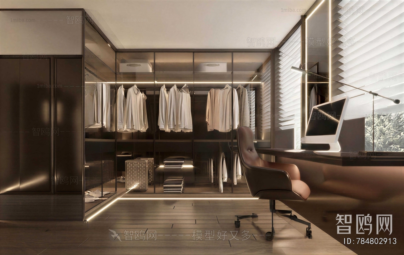 Modern Clothes Storage Area
