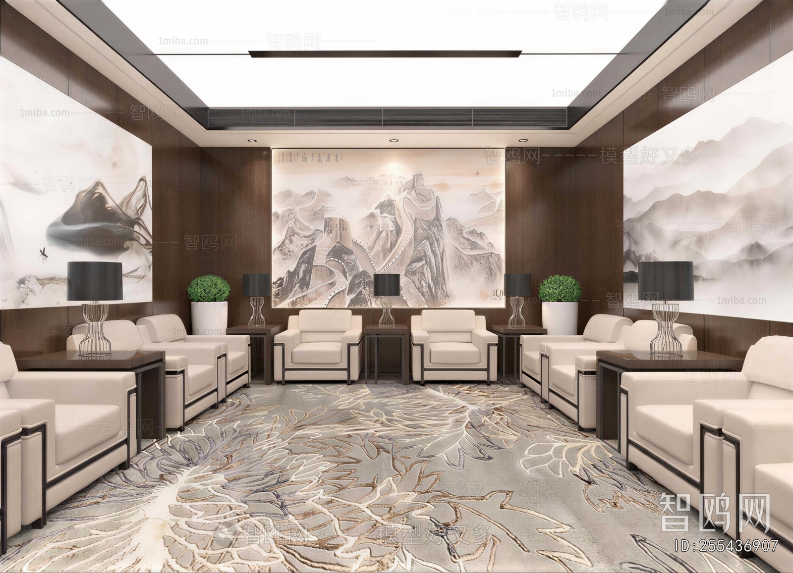 New Chinese Style Reception Room