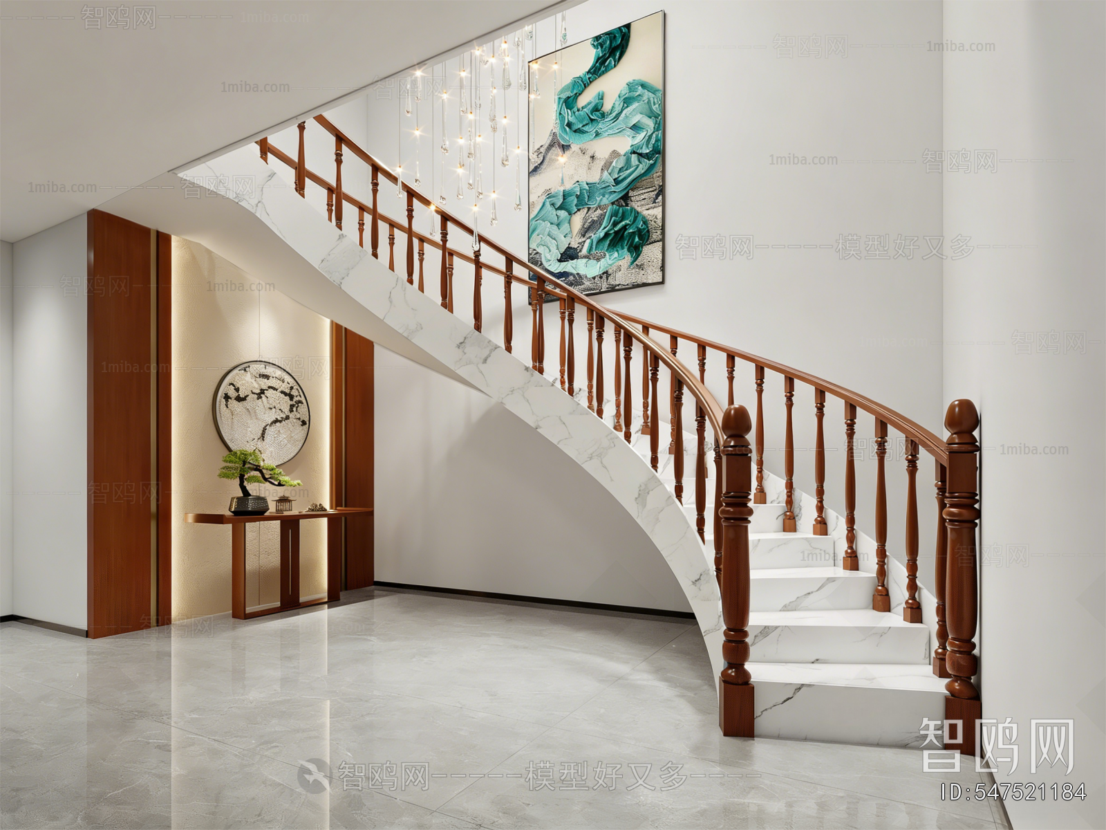 New Chinese Style Stairwell