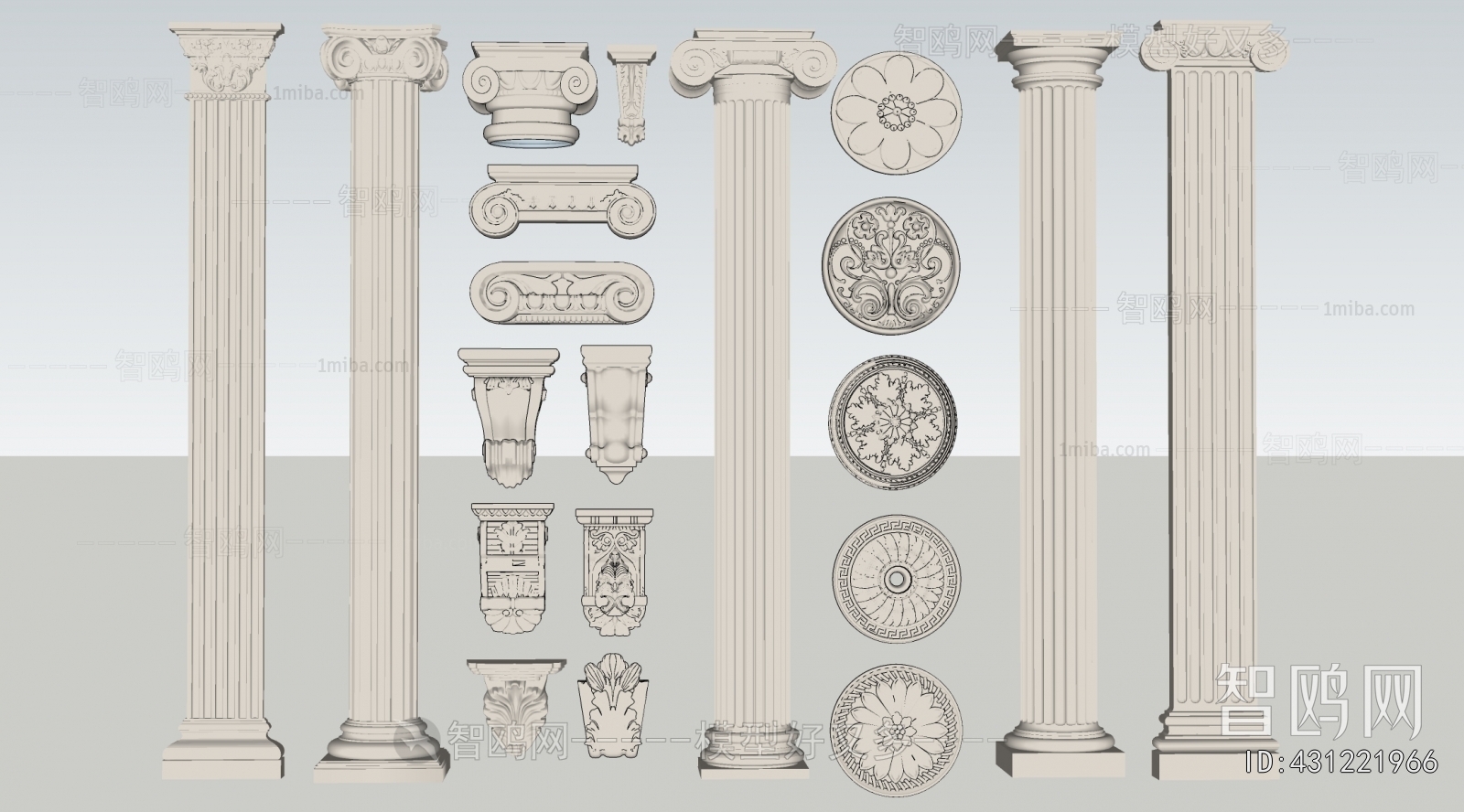 European Style Roman Pillar
