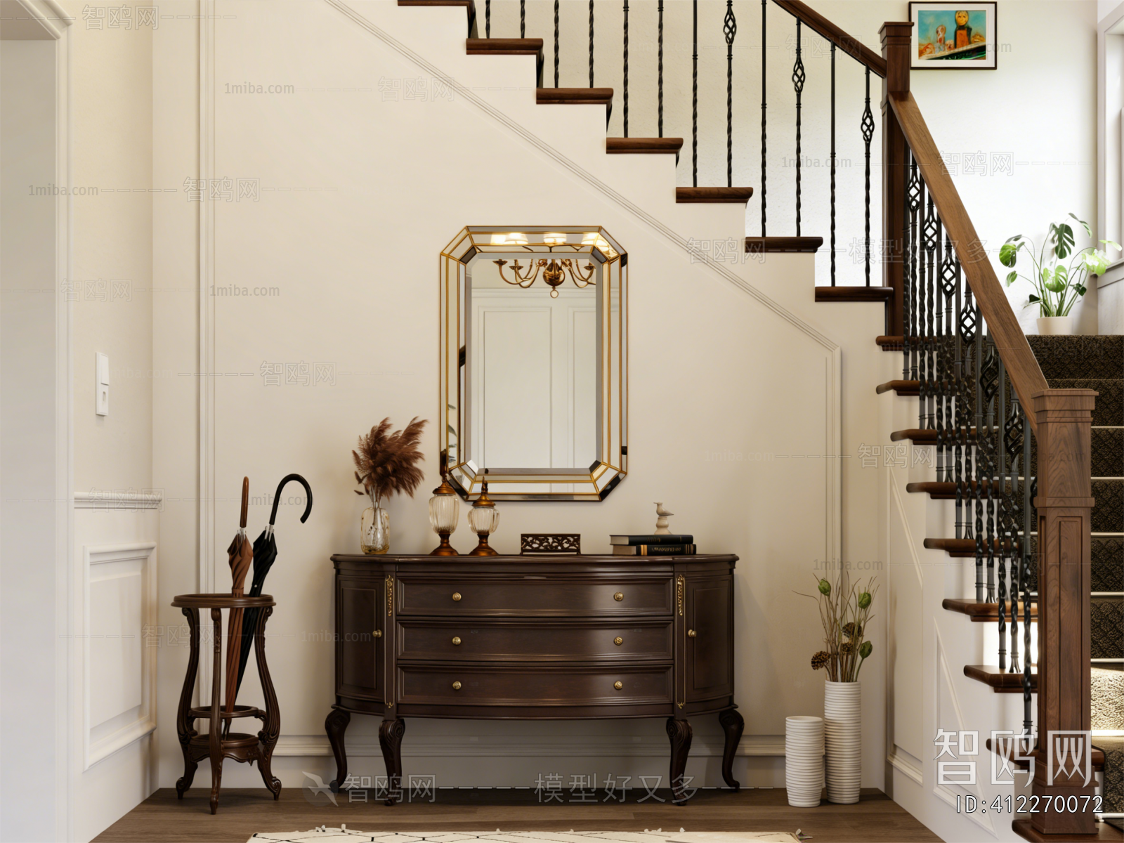 American Style Entrance Cabinet