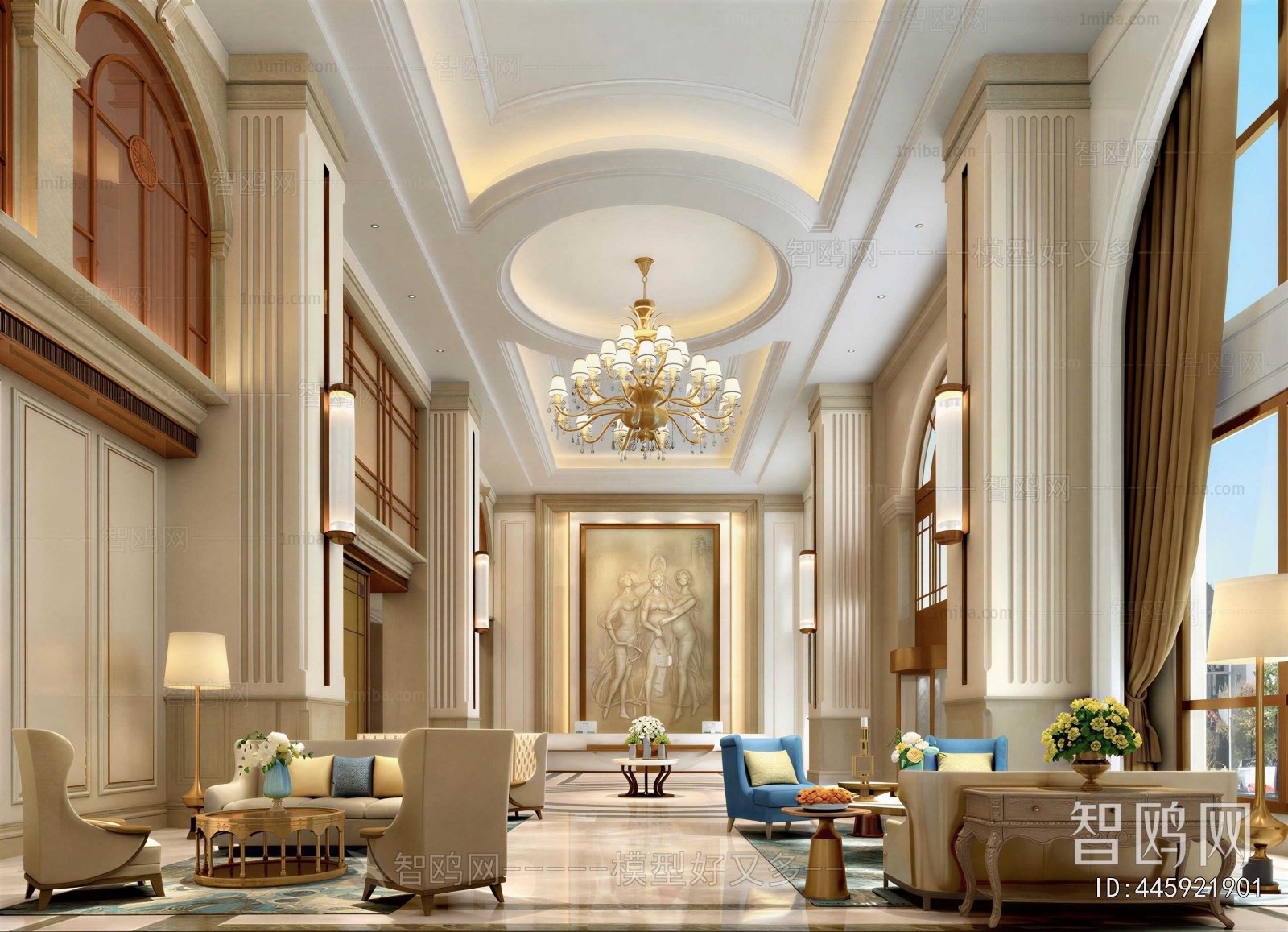New Classical Style Lobby Hall