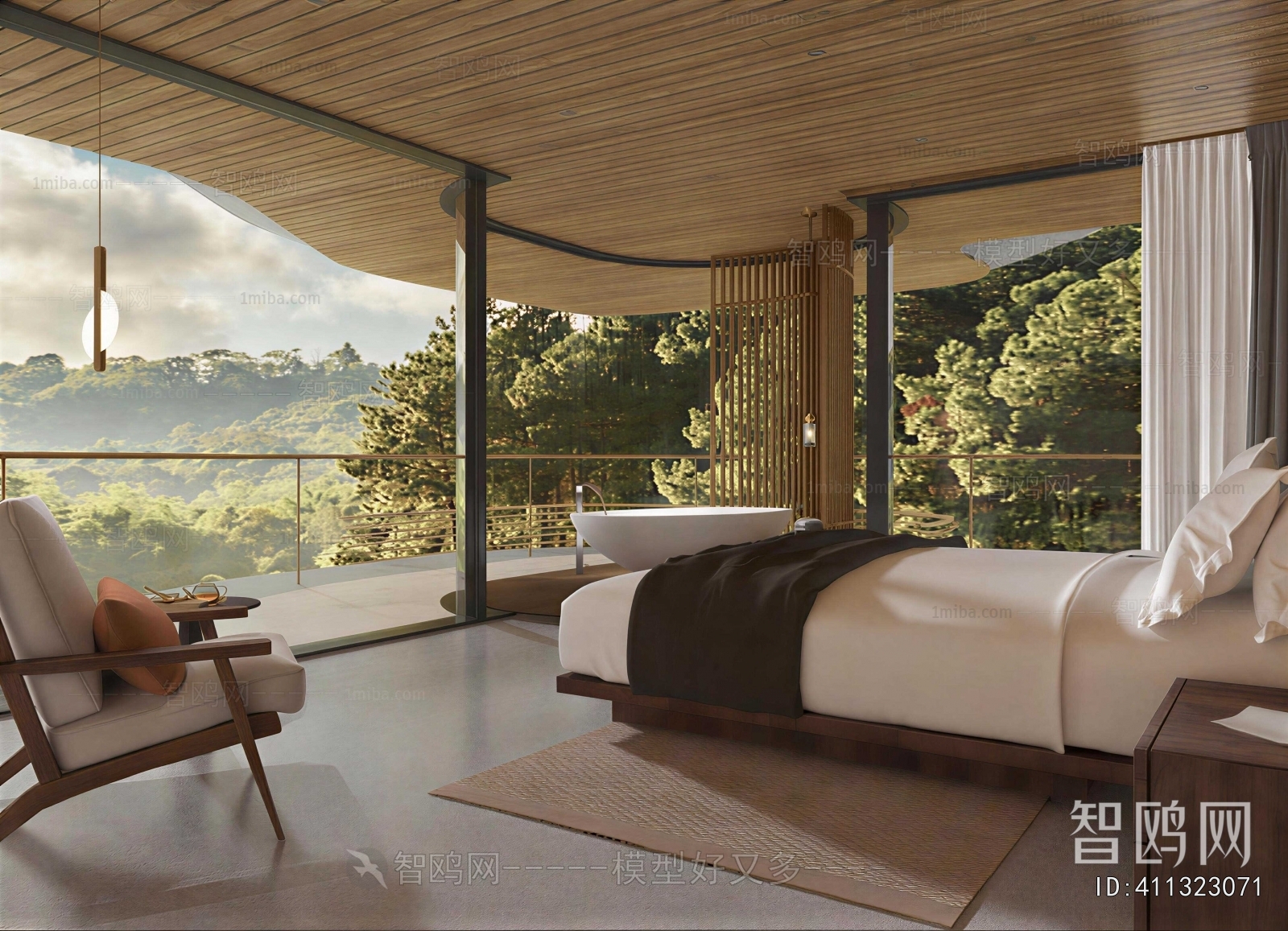 Modern Guest Room