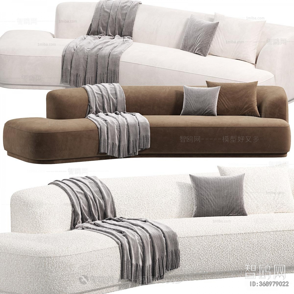 Modern Curved Sofa