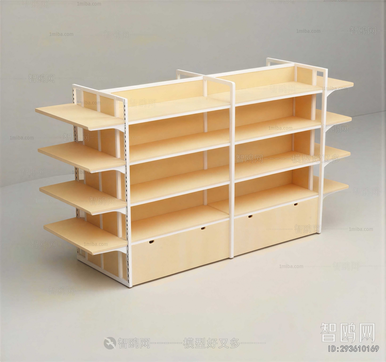 Modern Supermarket Shelf