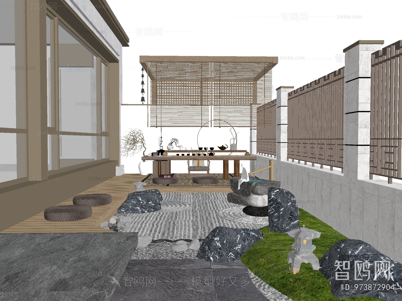 New Chinese Style Courtyard/landscape