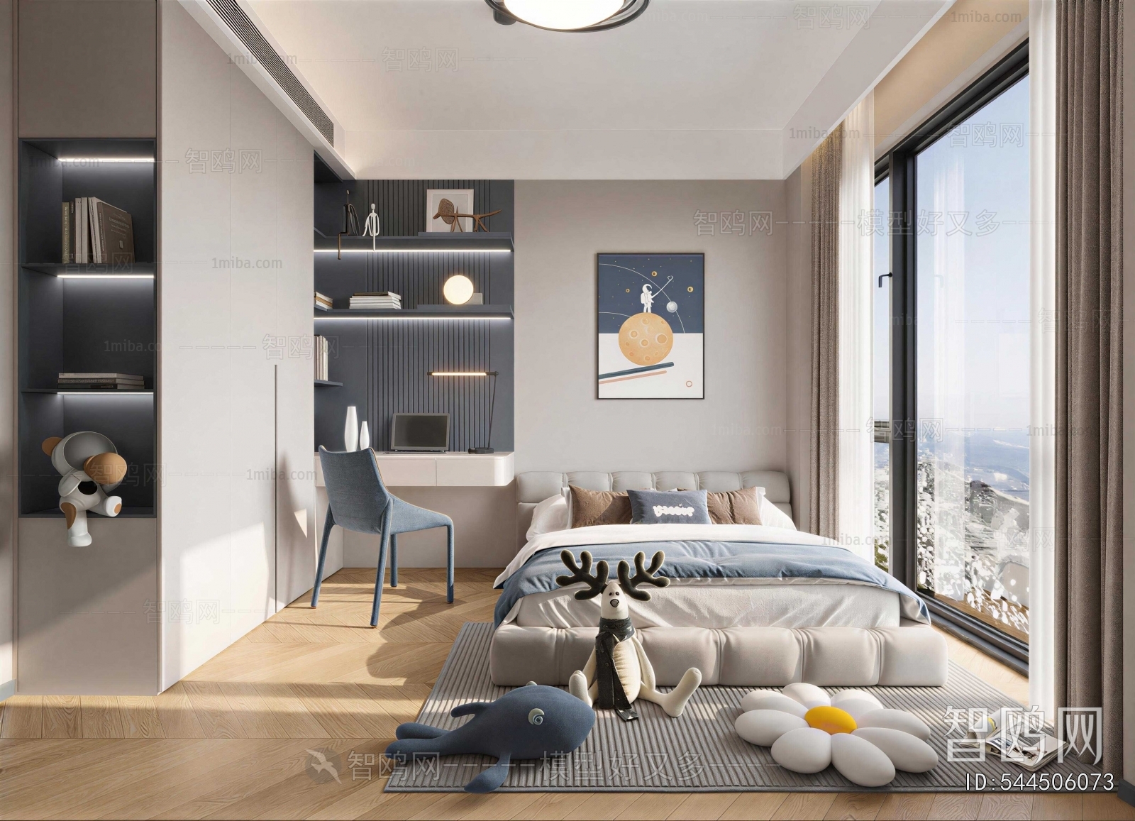 Modern Boy's Room And Son's Room