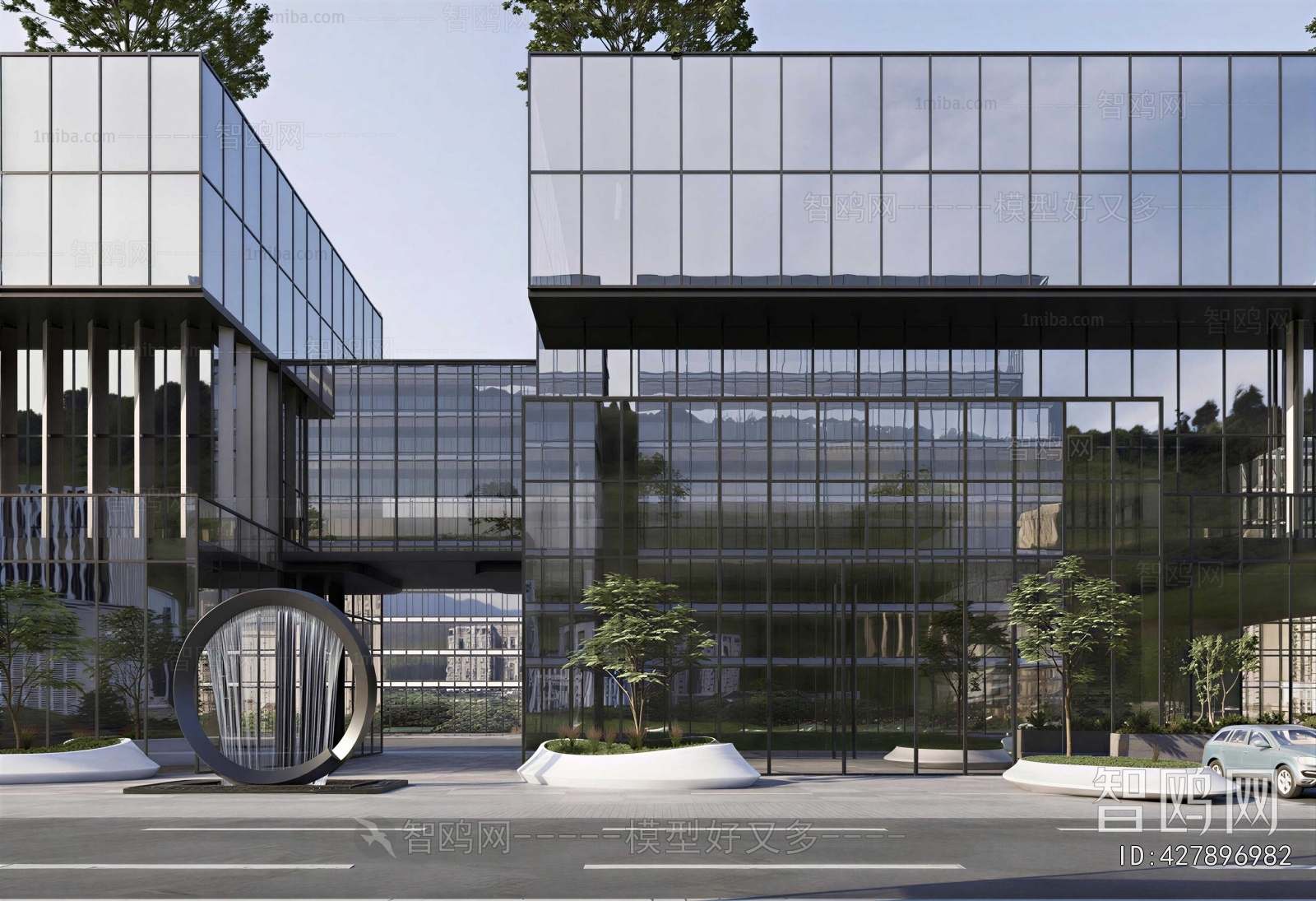 Modern Appearance Of Commercial Building