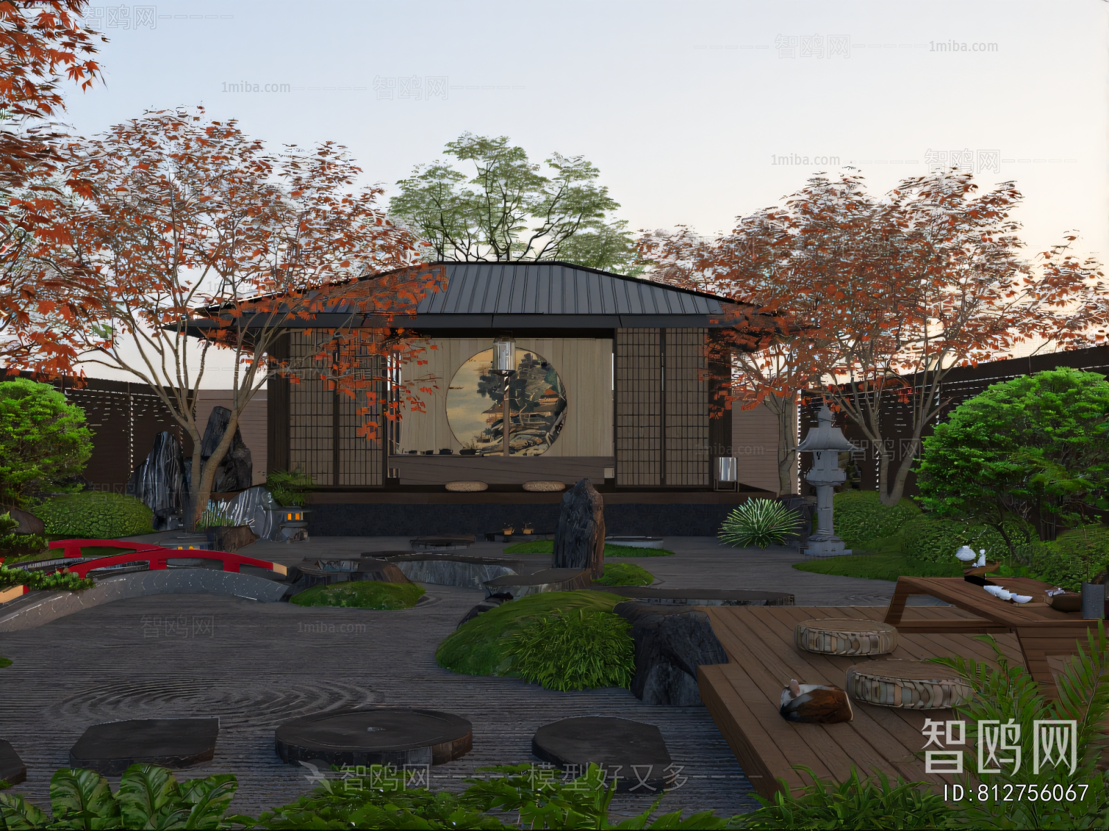 New Chinese Style Courtyard/landscape