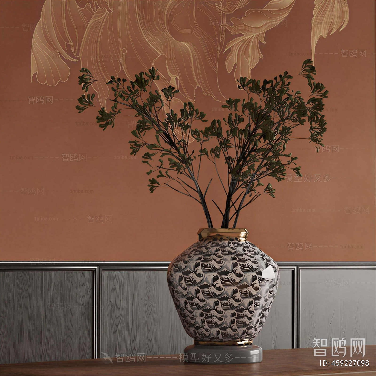 New Chinese Style Flower Arrangement