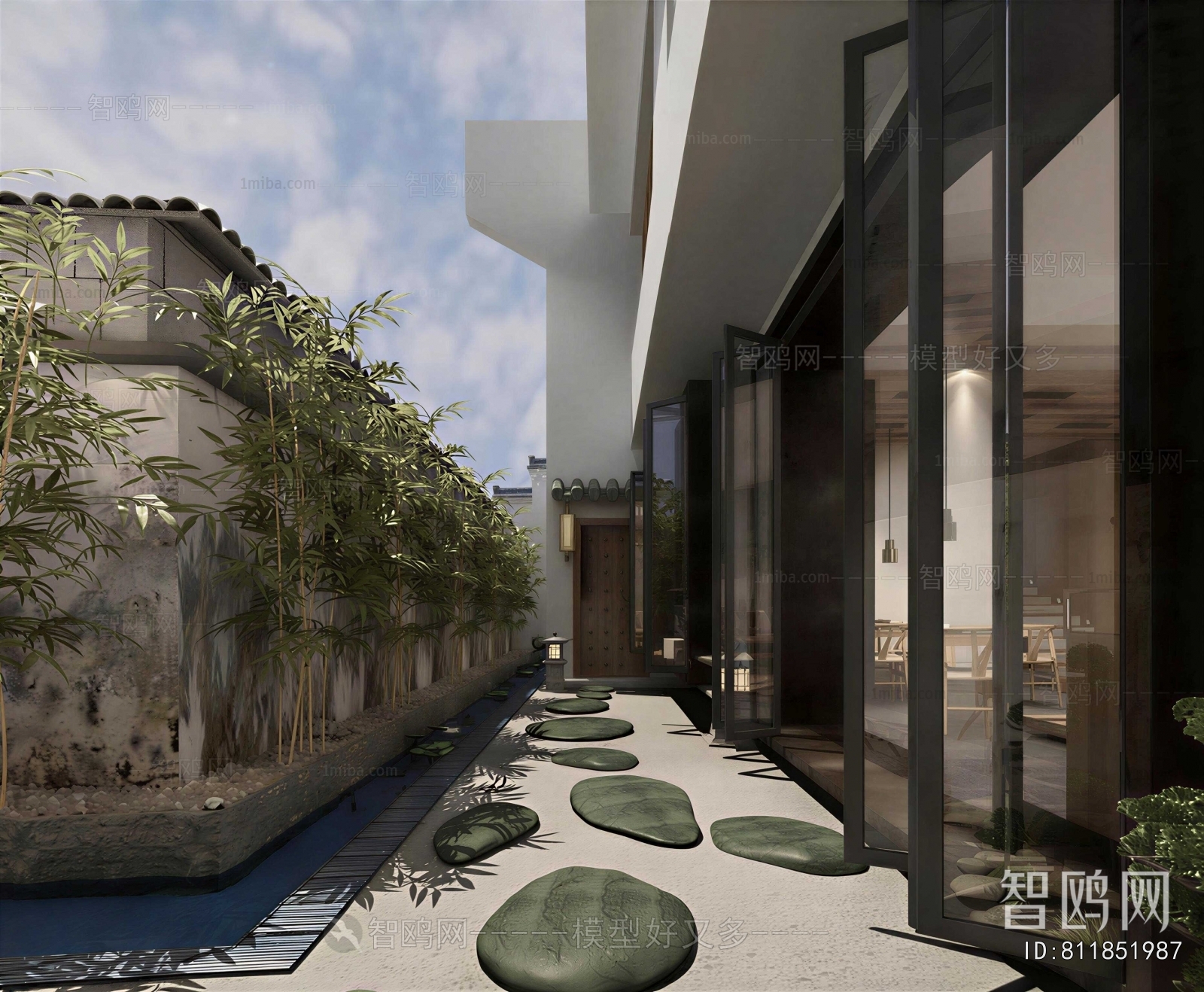 New Chinese Style Courtyard/landscape